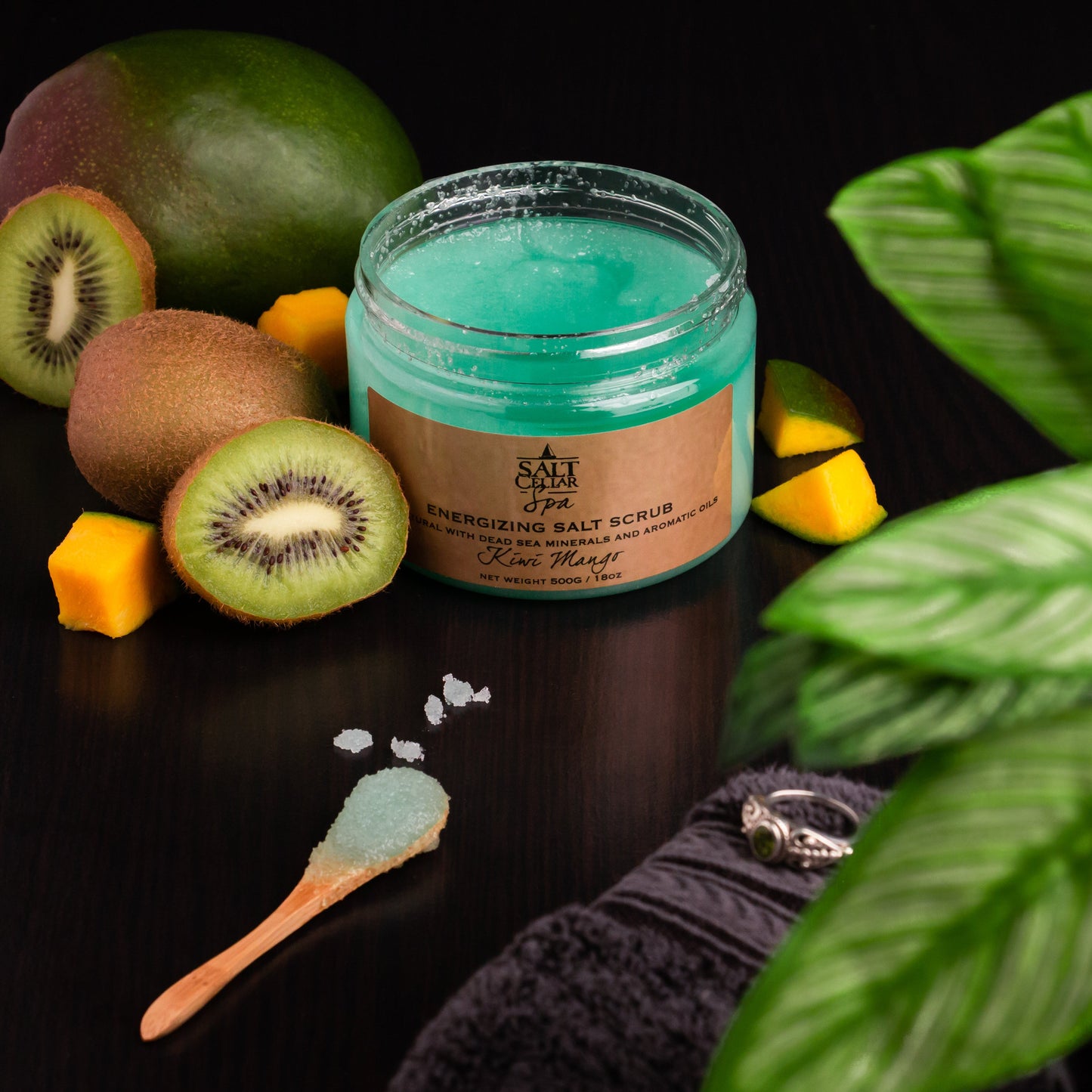 Salt Cellar Kiwi Mango Salt Scrub