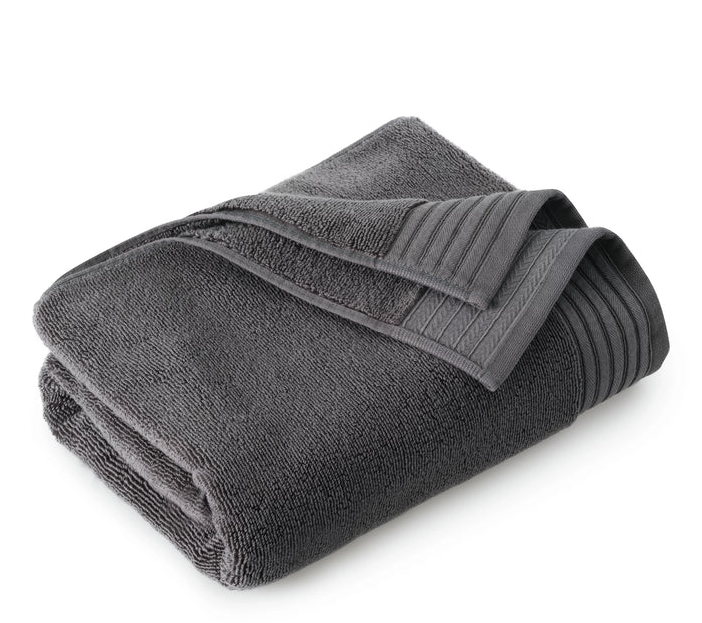 Grey Bedding Bag Egyptian Cotton Bath Towel