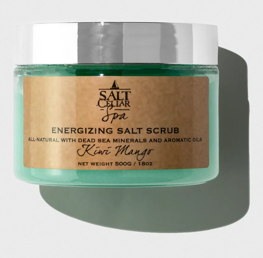 Kiwi Mango 1.8oz Energizing Salt Scrub Salt Cellar Spa