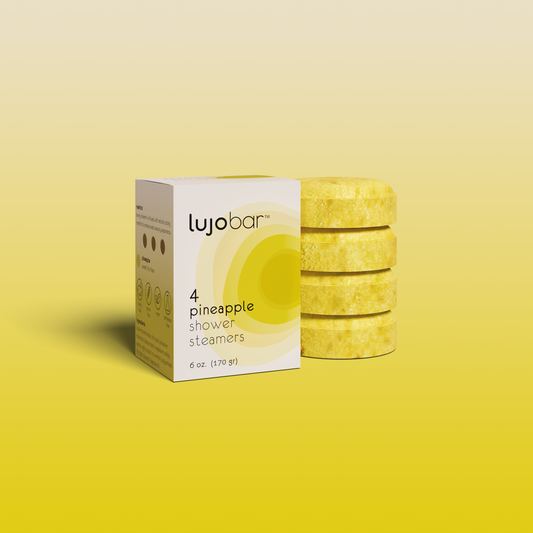 lujo bar Pineapple Shower Steamers | Vegan, Cruelty Free & Phthalates Free