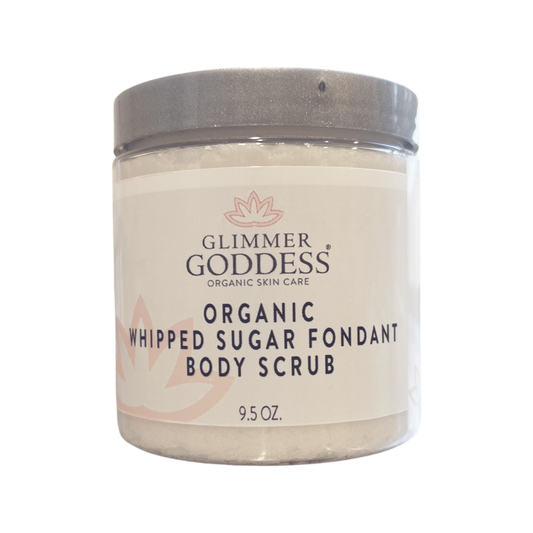 Glimmer Goddess Organic Whipped Sugar Fondant Exfoliating Body Scrub 9.5 oz