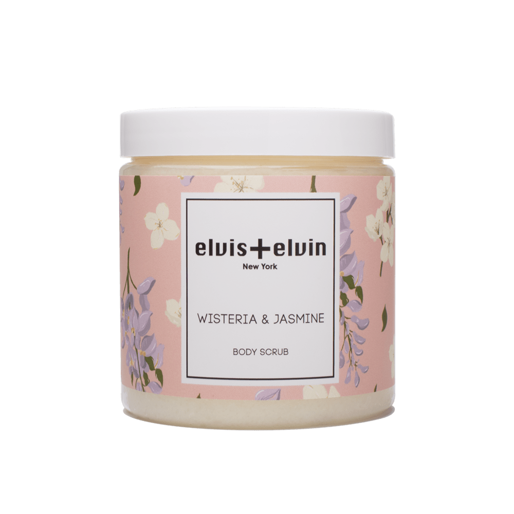 elvis+elvin Wisteria & Jasmine Body Scrub with Dead Sea Salt 300ml