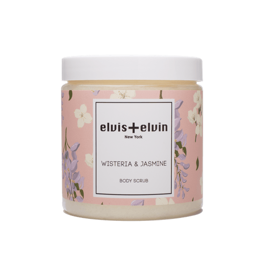 elvis+elvin Wisteria & Jasmine Body Scrub with Dead Sea Salt 300ml